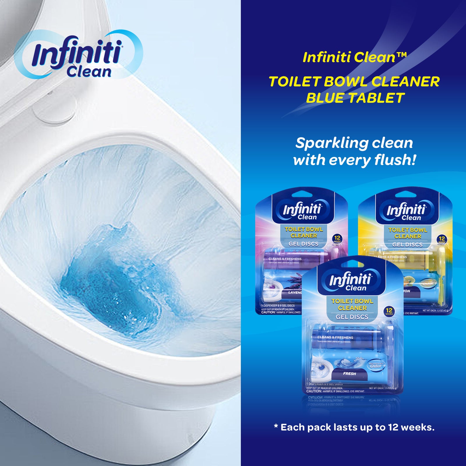 Toilet Bowl Cleaner Gel Discs
