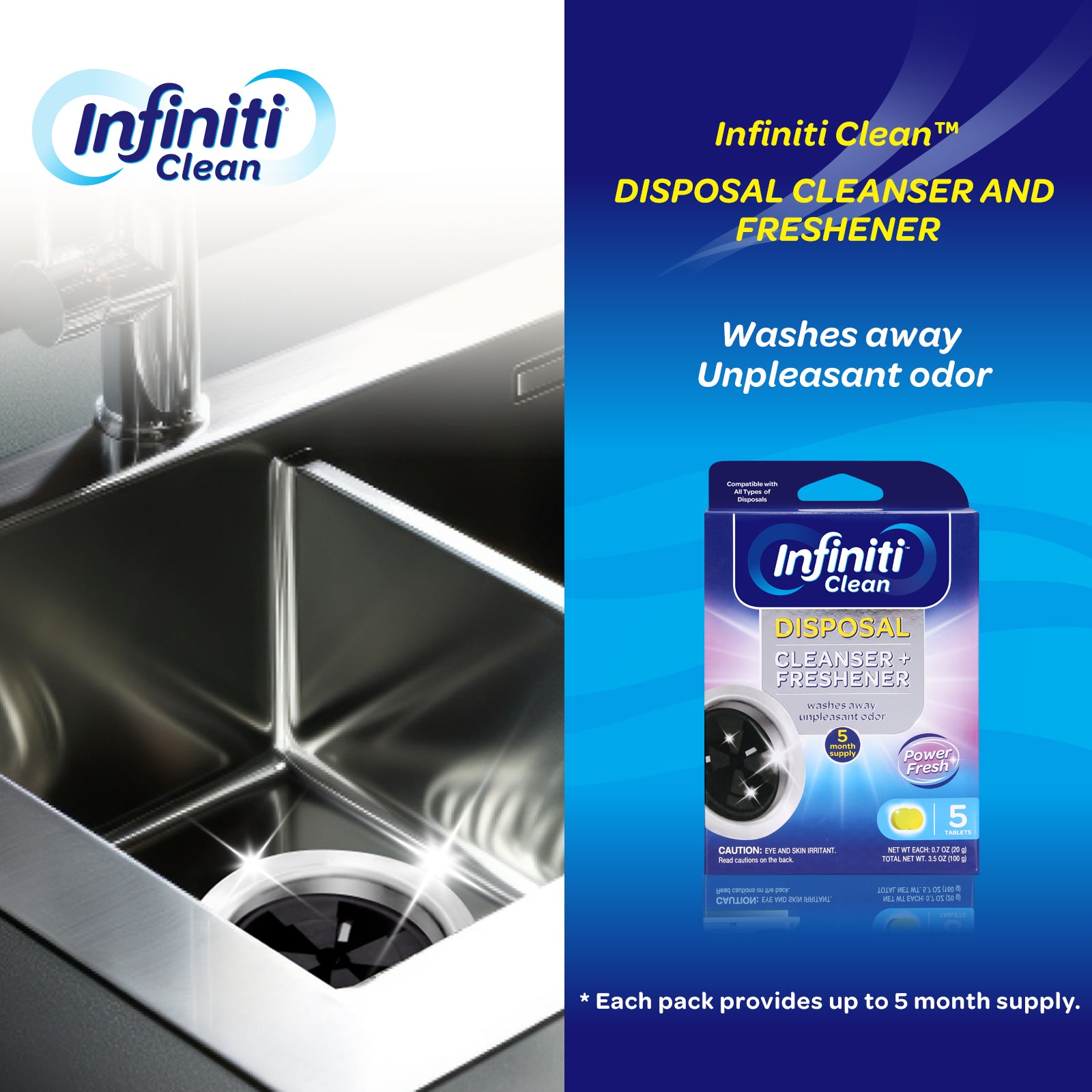 Garbage Disposal Cleanser and Freshener