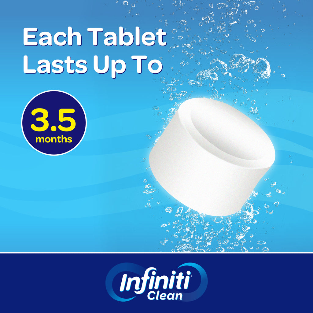 Infiniti Clean Toilet Bowl Cleaner Bleach Tablets - 2 Pack for Tank