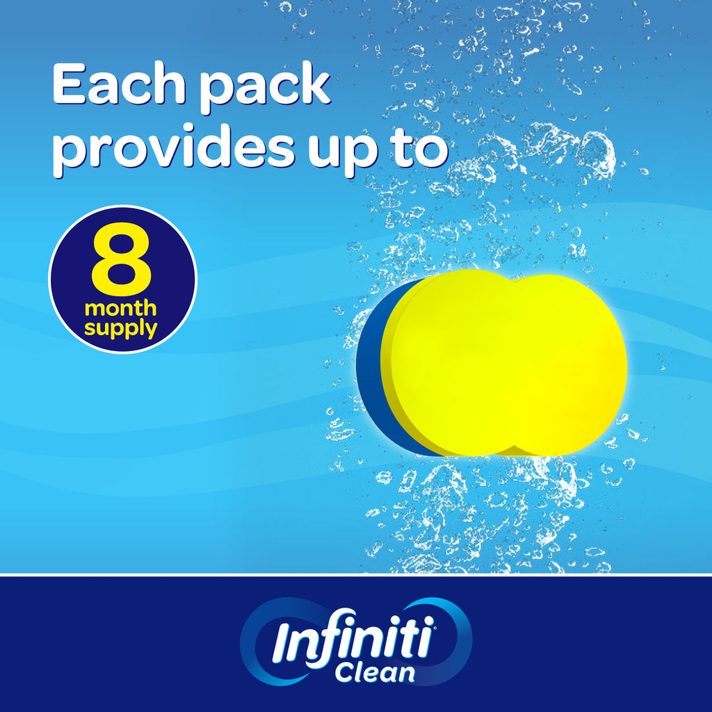 Infiniti Clean Dishwasher Cleanser & Freshener 8 Pack