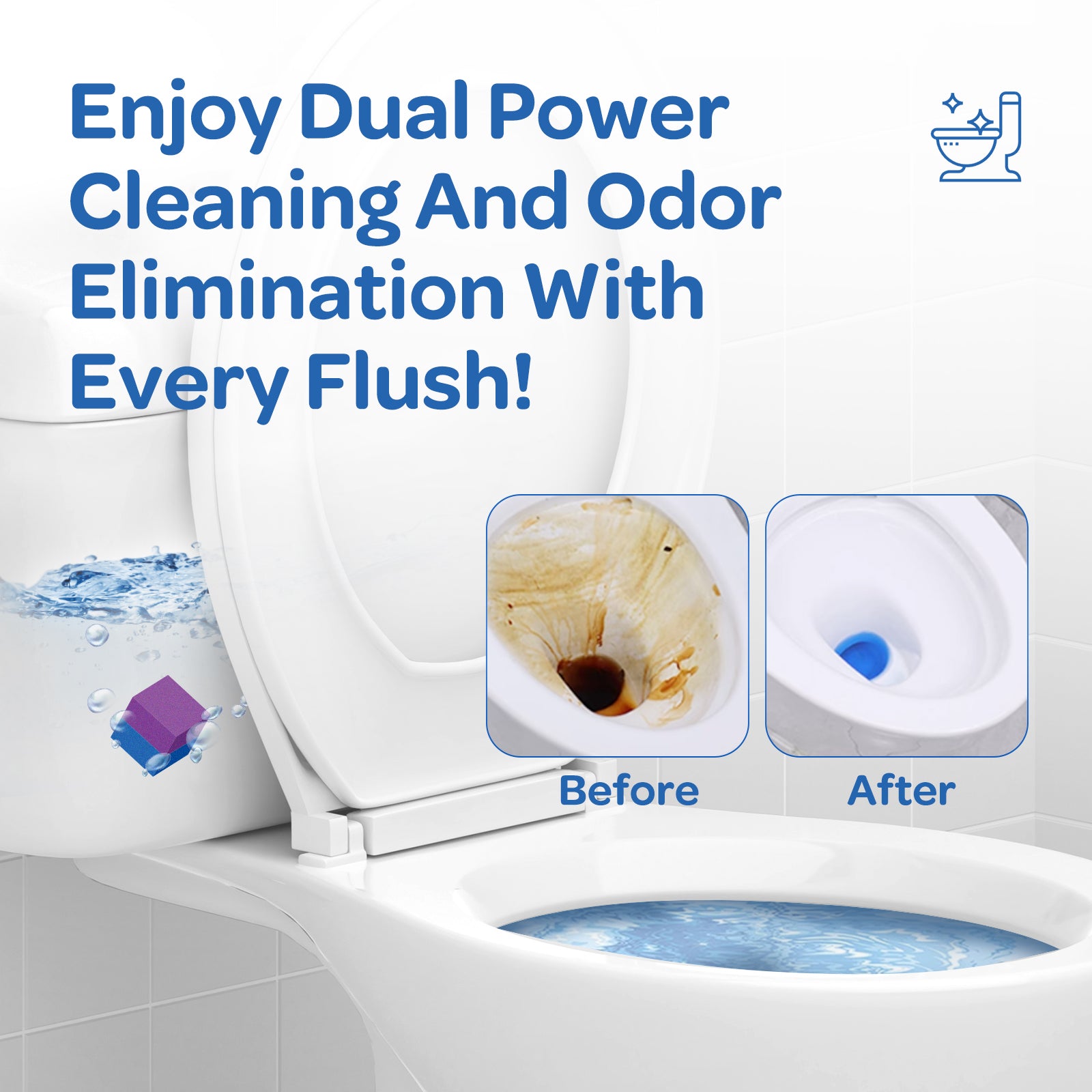 Dual Cube Toilet Bowl Cleaner