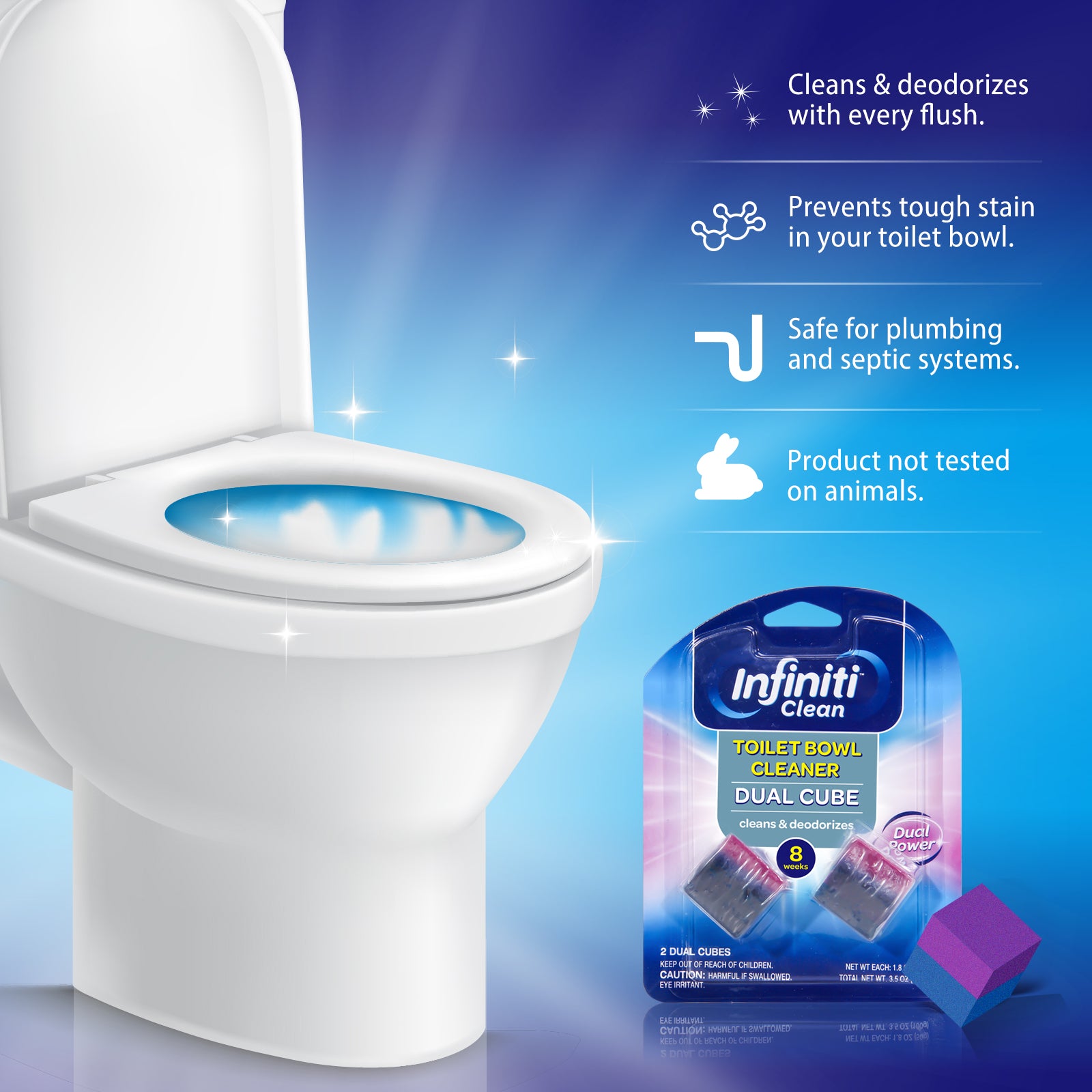 Dual Cube Toilet Bowl Cleaner