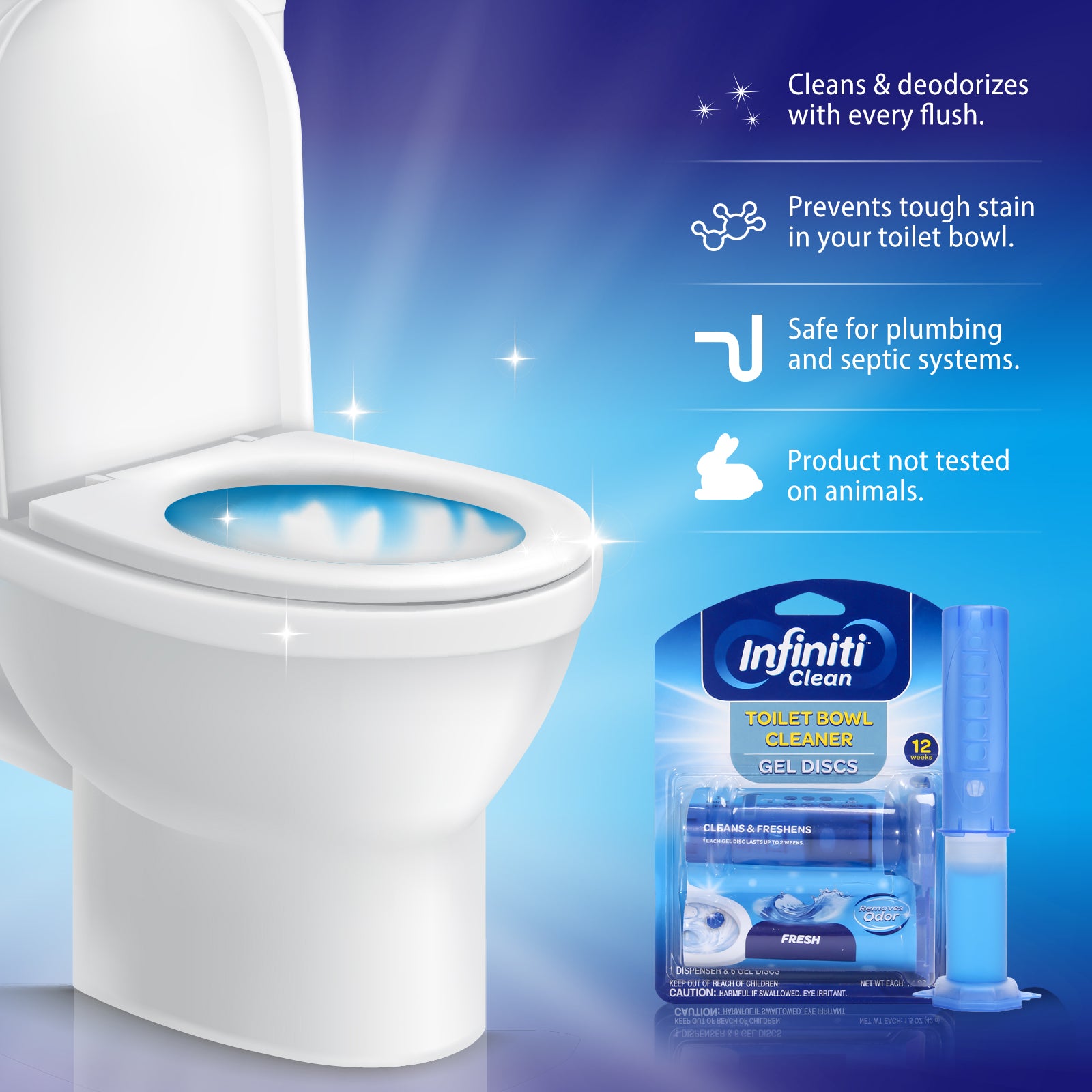 Toilet Bowl Cleaner Gel Discs