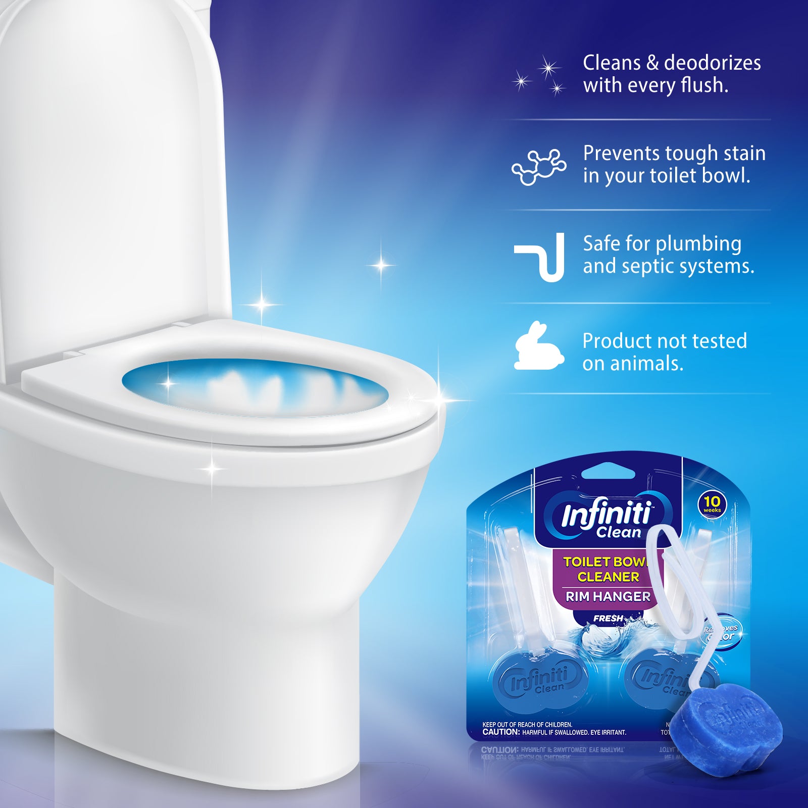 Toilet Bowl Cleaner Rim Hanger