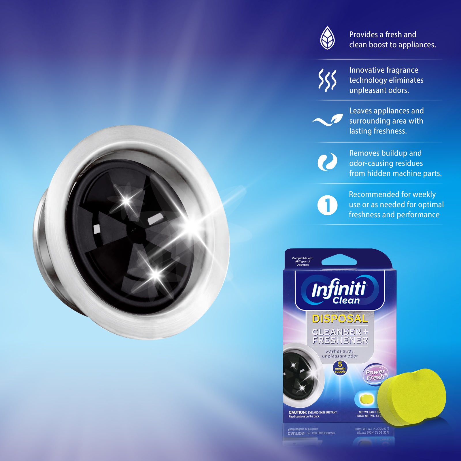 Garbage Disposal Cleanser and Freshener