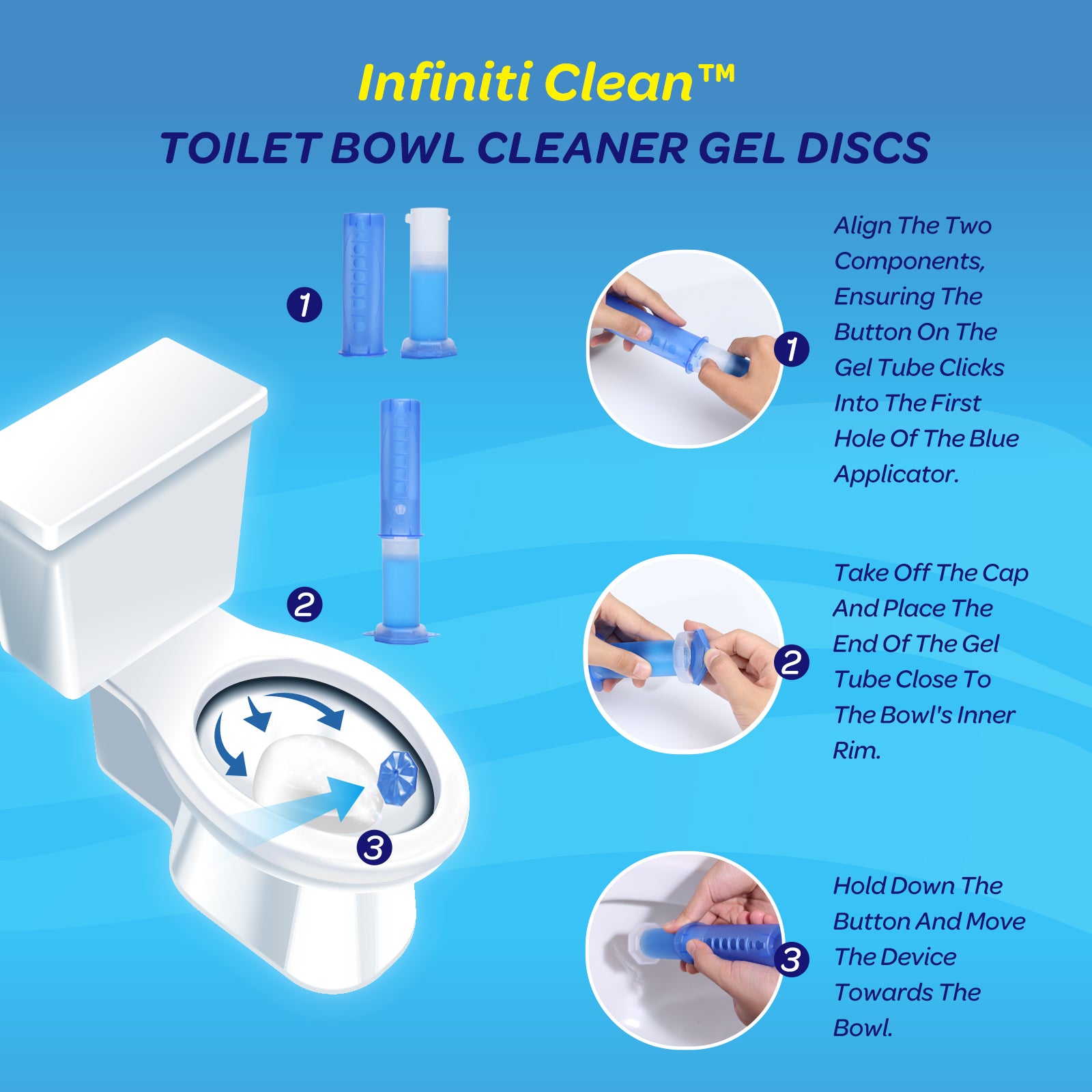 Toilet Bowl Cleaner Gel Discs