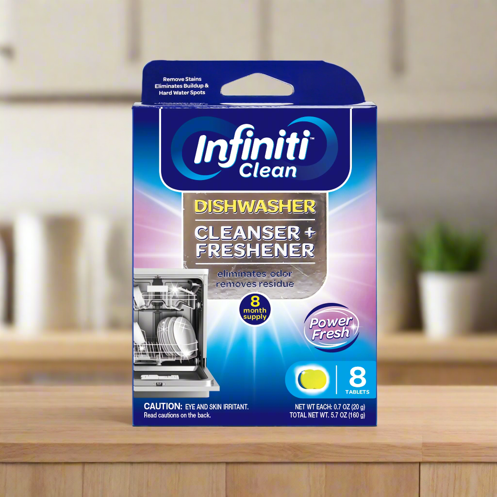 Infiniti Clean Dishwasher Cleanser & Freshener 8 Pack