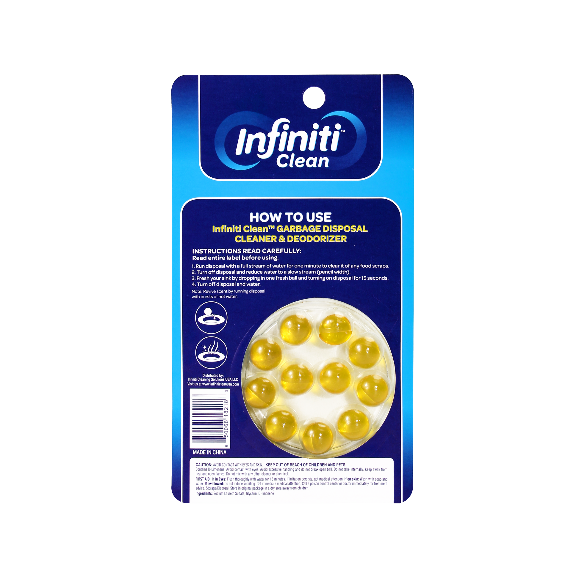 Infiniti Clean Garbage Disposal Cleaner & Deodorizer Beads