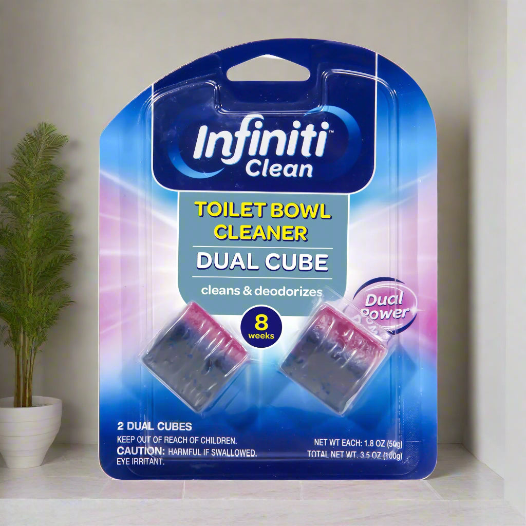Infiniti Clean Dual Cube Toilet Bowl Cleaner 2 Pack