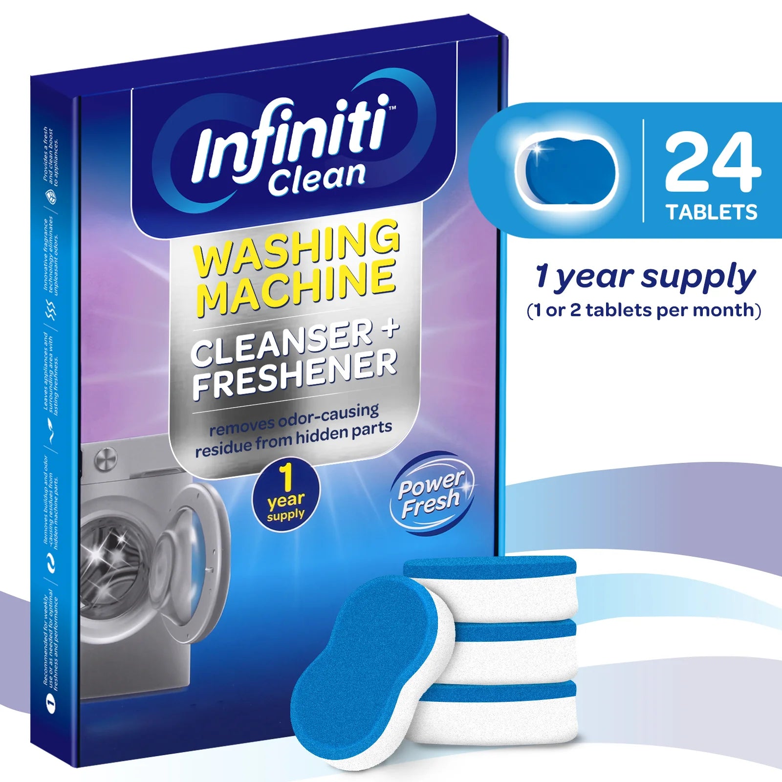 Washing Machine Cleaner 24 Pack