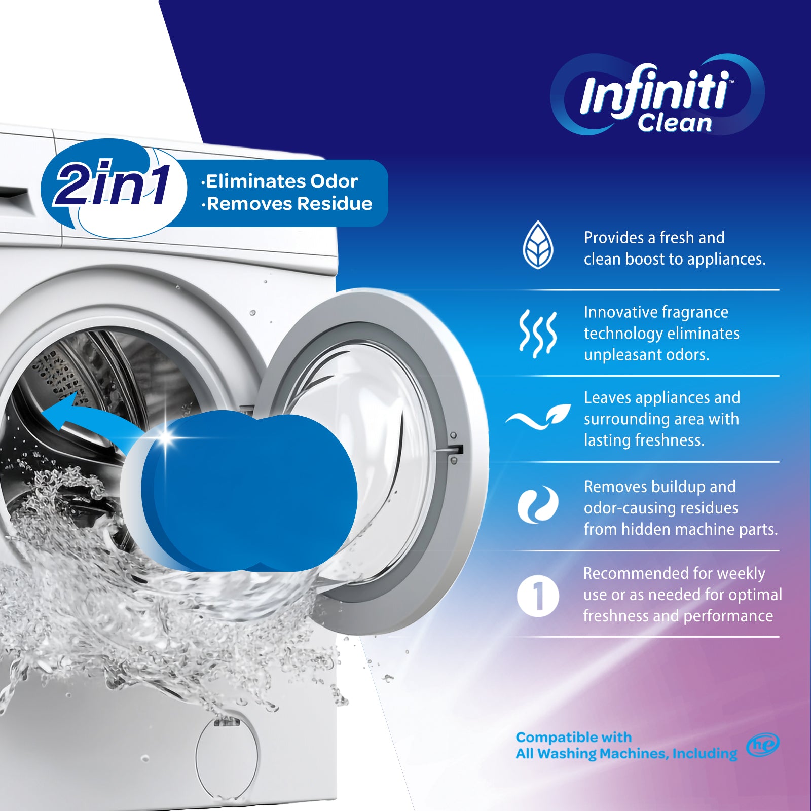 Washing Machine Cleaner 24 Pack